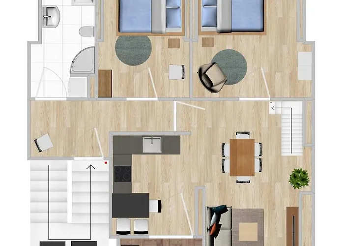 Gemütliche Neurenovierte Dachgeschosswohnung Apartment